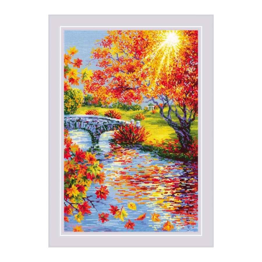 RIOLISクロスステッチ刺繍キット No.2031 "Sunny Autumn" (秋の陽光) 【海外取り寄せ/納期30～60日程度】｜HAND WORK とりい
