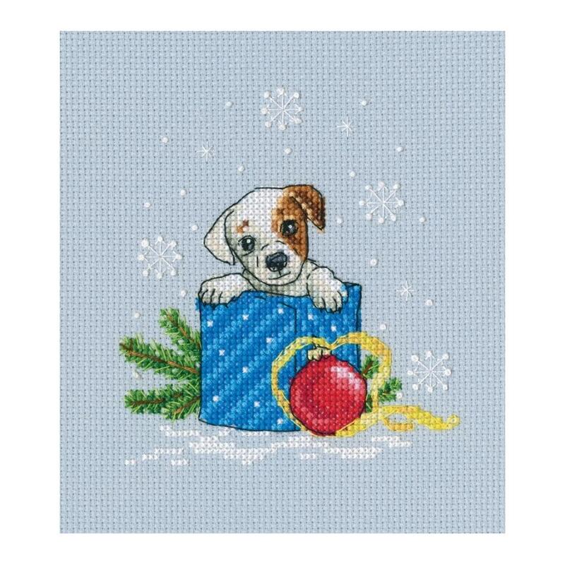 楽天市場 Rto クロスステッチ刺繍キット C298 Give Me A Puppy クリスマスに犬をちょうだい 海外取り寄せ 通常納期40 80日程度 Hand Work とりい