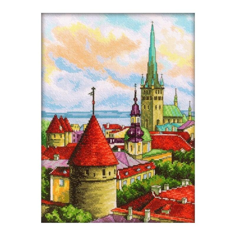 RTO クロスステッチ刺繍キット M200 「Towers Of Old Town」 (旧市街の塔) 【海外取り寄せ/通常納期40～80日程度】
