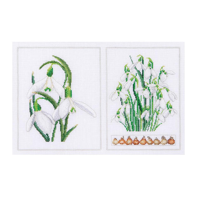 楽天市場 Thea Gouverneur クロスステッチ刺繍キットno 446 Snowdrops Panel スノードロップのパネル 花 オランダ テア グーヴェルヌール 取り寄せ 納期40 80日程度 Hand Work とりい