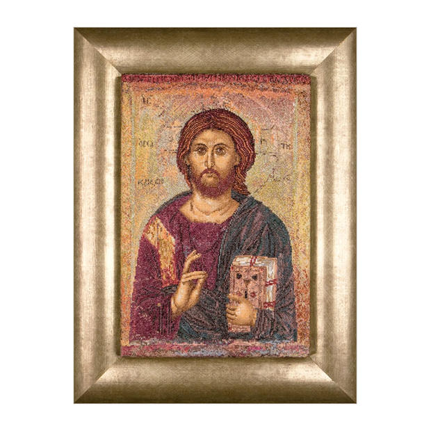 Thea Gouverneur クロスステッチ刺繍キット No.476A 「Christ Pantocrator」(キリスト教 全能者ハリストス) オランダ テア・グーヴェルヌール 【取り寄せ/納期40~80日程度】|HAND WORK とりい