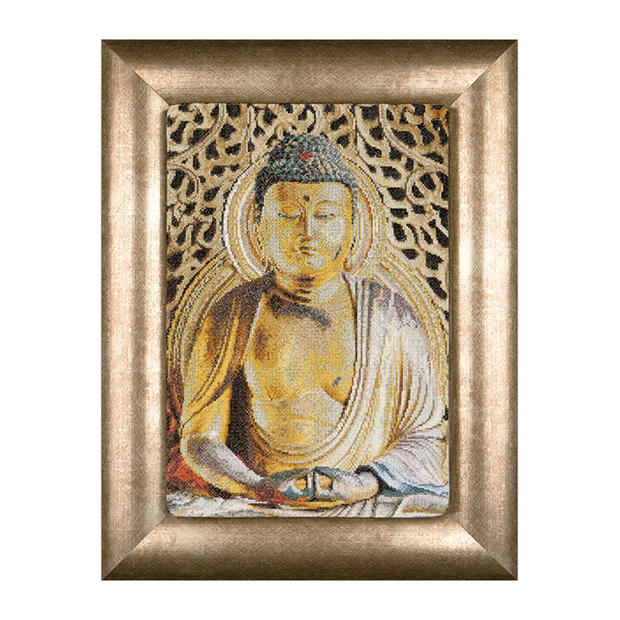 Thea Gouverneur はりつけ台編み目刺しゅう一揃いの道具 No.532A  「Buddha」 (仏像)  オランダ王国 テア・グーヴェルヌール 【取り寄せ/納期40～80日度合い】