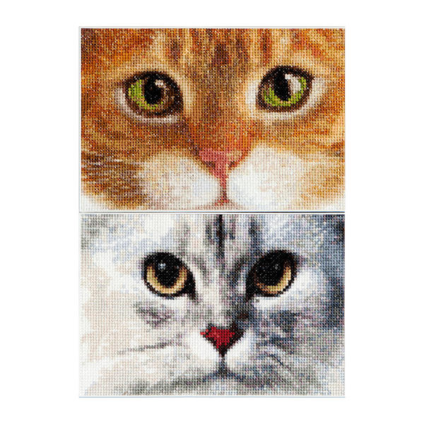 ヨーロッパ式刺繍絵タペストリー: Three Kittens ヨーロッパ式刺繍絵タペストリー: Three Kittens