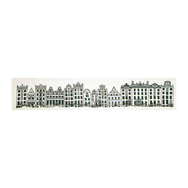 Thea Gouverneur クロスステッチ刺繍キット No.873A 「City Street Amsterdam」布：綿アイーダ (アムステルダムの街並み ) オランダ テア・グーヴェルヌール 【取り寄せ/納期40～80日程度】