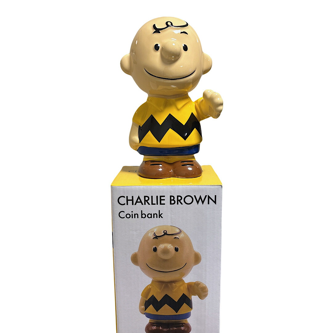 楽天市場】チャーリーブラウン貯金箱 SNOOPY / PEANUTS/チャーリー