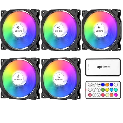 Novonest 120粍 RGB マイコン入れもの気違い 中を光らせる 静音印字機 25粍厚 6PIN 遠隔操作で抑えつける 5本1仕掛ける 真っ黒い枠【C8123-5】 …