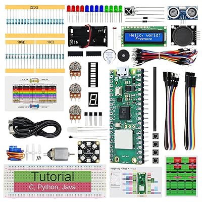 Raspberry Pi Pico W用スーパースターターキット（同梱）（Arduino IDE相応う）、513ペイジの事細やかにな指導、177作目、87事業計画、Python C JAVA吊りひも