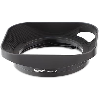 LH-VM13P バヨネット正方形メタルレンズフードシェードホローアウト設計for フォクトレンダー Voigtlander 35mm f2 1:2/35 ULTRON Aspherical Vintage Line VM レンズ交換用 LH-12