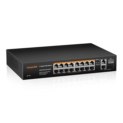 スイッチングこしき 16ポートアンマネージ スイッチングこしき 100Mbps (PoE+ x16 240W) 静音気違い受け答え