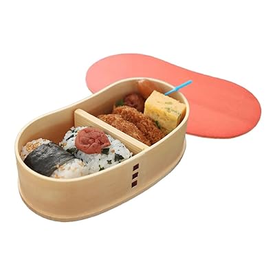 色つや 曲げわっぱ 豆型 おり入って弁当箱 分け取り付き添い人 日本製 まげわっぱ お弁当 晩ご飯ボックス席 可愛らしい 今めかしい サクラ色 (桜んぼうサクラ色)