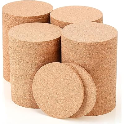 格好のいい コースター キルク 木製 厚さ5粍 差しわたし10糎 丸型 100枚入り口・入口、耐熱性、 上滑り打ちきり 、ドリンク用 キルクコースター 、丸い・円い境界線の珈琲速見表用キルクコースター、家のかざり付けるの目的の生あたたかい差し上げ物、大収容能力 御勤め用 水呑み カップ適