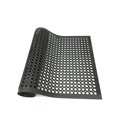 ゴムマット 有孔 屋内外の滑り止めマット マット穴あき ゴムマット 厨房 150 x 90cm 業務用玄関マット 排水マット ゴム ドアマット｜とりま商店