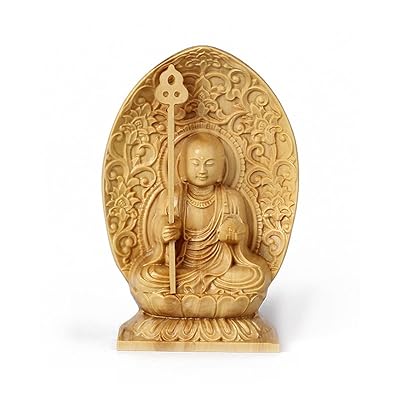 【修縁堂】珍品 木彫仏像 地蔵菩薩座像 地蔵菩薩像 ミニ彫刻 仏教工芸 総柘植材 楽天市場】ミニ仏像地蔵菩薩柘植(ツゲ)地蔵菩薩像水子地蔵お地蔵様