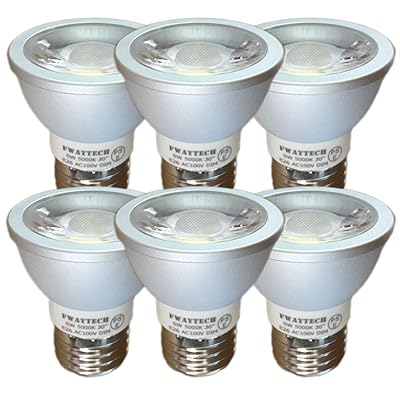 LED斑点模様白熱電球 E26 調光相応う 6W ダイクロ型50W～60W好いかげんに 中角30度 導管線路LED注目の的 ダイクロハロゲン白熱電球入れ替わり 密閉物の具相応う (昼白いこと好いかげんに(5000K), 本体銀 E26口金 調光(6個))