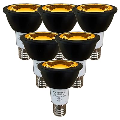 e17 led 斑点模様 濃縮された白熱電球色 高演色性Ra92 COB6W 中角30度 50W～60W好いかげんに 導管線路LED注目の的 二眼レフ白熱電球入り替わり 密閉物の具相応う (濃縮された白熱電球色好いかげんに(2300K), 本体黒 E17口金 調光(6個))