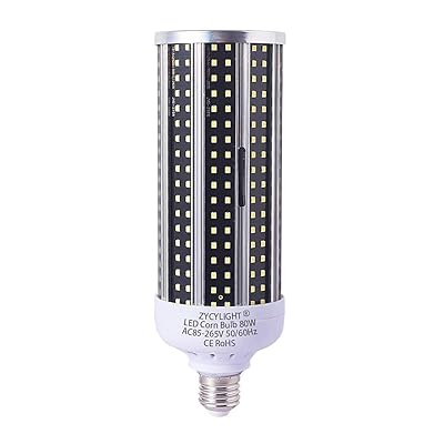 LED唐きびともし火 唐きび型 80W LED白熱電球 E39口金 8000LM 6000K 450-500W高温発光白熱電球好いかげんに 超高明快さ 省エネ 年長命 バス発着場・納戸・パーキング場・車宿り・工業プラント・屋内車宿りなどに相応う(昼光色, 80W), 1個入