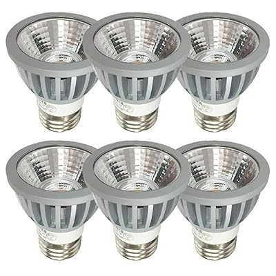 LEDハロゲン白熱電球 E26 狭角 COB7W JDRφ50 AC100V調光相応う LEDハロゲン白熱電球形 60W～75W好いかげんに 狭角15度 密閉物の具相応う ダイクロハロゲン 6個仕掛ける (昼白いこと好いかげんに(5000K), 本体銀 (狭角15度) E26口金 調光