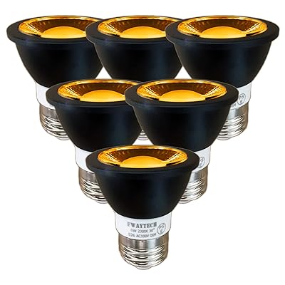 LED斑点模様 e26 濃縮された白熱電球色 高演色性Ra92 COB6W 中角30度 50W～60W好いかげんに 導管線路LED注目の的 二眼レフ白熱電球入り替わり 密閉物の具相応う (濃縮された白熱電球色好いかげんに(2300K), 本体黒 E26口金 調光(6個))