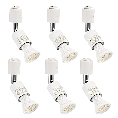 ライティングバー用注目の的 E26口金 LED白熱電球付き添い人 LED注目の的5.5W(ハロゲン白熱電球60W好いかげんに) 白熱電球色2700K RA85 600LM 非調光 光束角120度 真っ白い(物の具+LED白熱電球：6個仕掛ける)