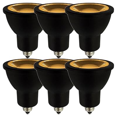 led白熱電球 e11口金 白熱電球色 黒いこと 調光器相応う 6W ハロゲン照明ランプ50W～60W好いかげんに 導管線路用LED注目の的 中角30度 密閉物の具相応う (白熱電球色好いかげんに(2700K), 本体黒 E11口金 調光(6個))