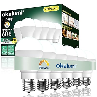 LED白熱電球 調光相応う E17口金 60W形好いかげんに 昼白いこと 750ルーメン 広配光 小っちゃい白熱電球印字機 断熱材施工手道具相応う 密閉手道具相応う ミニクリプトン白熱電球 6個仕掛ける 【LDA5N50-E17d N】