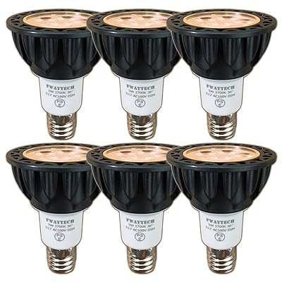 LED注目の的 E17 調光 5W ハロゲン白熱電球40W～50W好いかげんに 中角30度 導管線路LED注目の的 密閉物の具相応う (2700K白熱電球色好いかげんに, E17口金 調光 (本体黒) 6個)