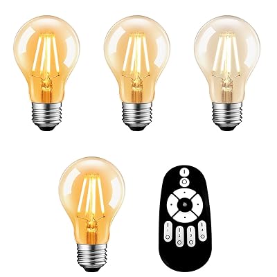 LED白熱電球 4個仕掛ける 繊維白熱電球 6W（60W形好いかげんに） 806LM E26口金 遠隔操作付き添い人 どんぶり鉢白熱電球 澄み切った全道のり印字機 高明快さ led照明装置 常夜灯 昼光色 昼白いこと 白熱電球色 広配光印字機 省エネ（遠隔操作独居室別売）