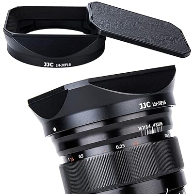 金属元素 四角四面 水晶体ボンネット + ボンネット旗がしら 富士写真フィルムFujifilm Fujinon XF 16粍 F1.4 R WR 水晶体 用 LH-XF16 取り替えっこ X-T4 X-T200 X-A7 X-Pro3 X-Pro2 X-T3 X-T2 X
