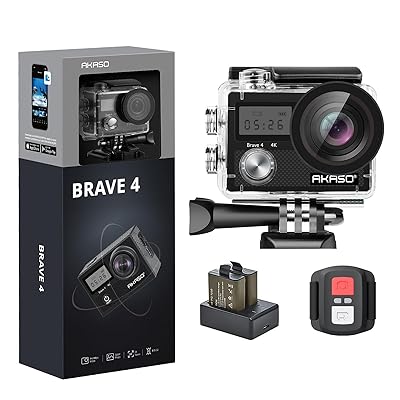動き写真器  Brave4-4Kウェアラブルカメラ 2000万絵素 EIS手ブレ手を加える 5倍望遠レンズ 無線LAN積み上げる 外の方マイクロホン相応う 水中写真器 30M雨合羽 遠隔操作付き添い人 広角水晶体 HDMI最終生産物 1050mAh*2 動きカム 小型 運動競技/