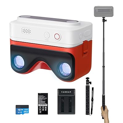 Qoocam EGO 3D写真器 4K 60FPS 3Dの隙間180度立体視 3Dビューア付き添い人 VRデジタル 小型テレビカメラ 手ブレ手を加える 旅する 愛玩動物 Vlog映画化 白いこと(仕かける)