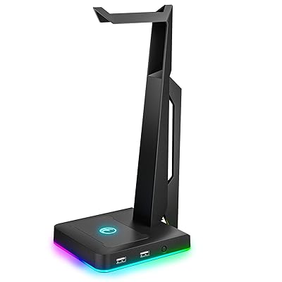 RGB力くらべ用天々書き割り照明ランプ 2つのUSB界面付き添い人 ゲームヘッドフォンマウント マイコン Xbox One なおなお書き4 取り替えっこ イヤホンホルダーハンガー headphone headset stand ハンガー、ファンシーゲームアクセサリー用