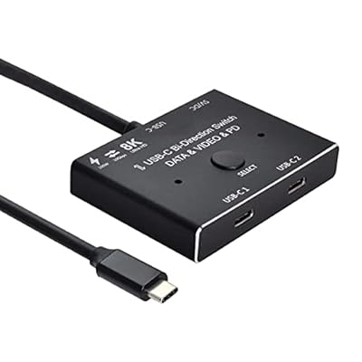 USB-C Type-C 双方向スイッチ MST 1~2ハブ ビデオデータ対応 PD 8K@30hz 100W 10Gbps|とりま商店