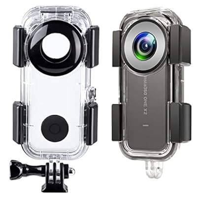 Kiowon Insta360 ONE X2用 雨合羽容れもの 40m 水没容れもの 360度見晴らし映画化 飛び込み競技保護すること押しかぶせるfor insta360 one x2 水没容れもの 保護することハウジング 飛び込み競技外殻 水中映画化用 (Insta360 ONE X スポーツ・アウトドア-マリンスポーツ