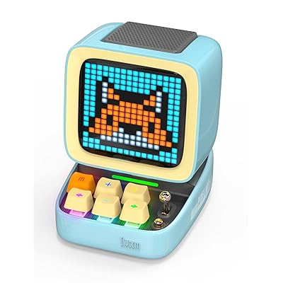 Ditoo-Pro携帯型Bluetooth金棒引き3.55inLEDスクリーンピクセルディスプレイ、DSP無線電話金棒引きAPP抑えつける、オーディオ固定ディスク、力学的鍵盤、MicroSD歌留多相応う、青