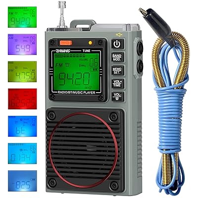 ラジオ受信機小型防災 Bluetooth金棒引き MicroSD歌留多相応う FM/中波/短波/VHF/広々としたFM 懐中照明ランプ まさかの時目覚まし時計 ラジオ受信機吹き込み/7類概念のうしろ側ともし火色/APP抑えつける/タイマー/目覚まし時計時辰儀/USB-C申し受ける式 ZWS-787