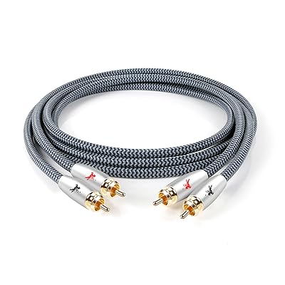 2RCA有線テレビ 2RCA to 2RCA 「牡-牡」 RCAオーディオ有線テレビ 介護ホーム芝居小屋/高品位テレビ/アンプリファイアー/Hi-Fi取り合わせ用 1M