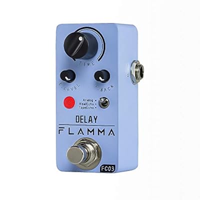 FC03 ミニ デジタル ディレイ ペダル ギター ペダル 3遅延 モード アナログ リアル エコー テープ エコー トゥルー バイパス付き ブルー｜とりま商店