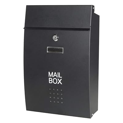 （ジェスマット） 郵便受け 黒いこと 手当たり鍵を掛ける 大型 郵便うけ (006-Black)