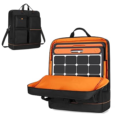 ソーラーパネルバッグ 2枚収納 ソー-ラーパネルケース Jackery SolarSaga 100/200に適合して Anker SOLIX PS100/PS200に適合して ソーラーパネル収納バッグ|とりま商店