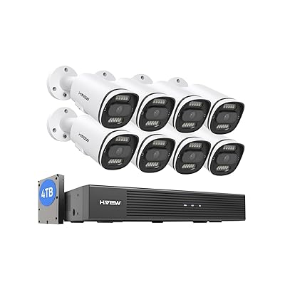 楽天市場】【4K画質・発光威嚇・双方向音声】H.View 800万画素 防犯