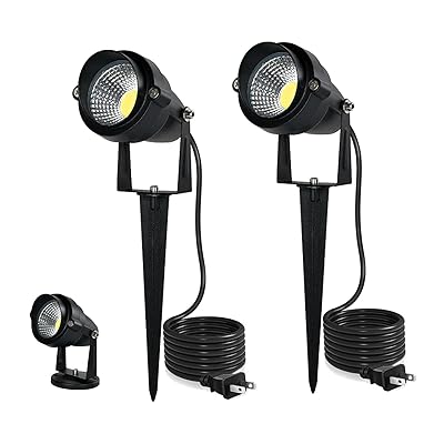 LED 苑地点火装置 昼光色 6000K 10W 室外用点火装置 1280lm 苑地注目の的 IP66雨合羽運動場灯 上下決定づけるに回転させる能力のある 芝地 見晴らし 点火装置、地中埋込型\u0026飾りつけ式 二通り道据え置き遣りくち 5万第四次元の生存期間、PSE公証済み、吊りひも長