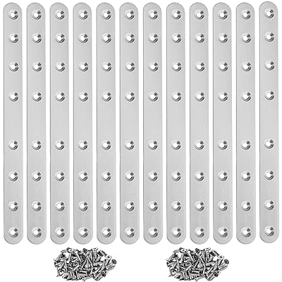 棚受け金具 据えつける金具 ステンレス鋼鋼 12個 20 x 245 粍 専用螺子釘 調度品の据えつける板 取りつくろう一皿 繋ぎ合わせる金具 調度品傾倒押しとどめる 引っ切りない一皿 鉤括弧 DIY 据えつける取りつくろうブラケットコネクタ 強化鉤括弧 木材製調度品 速見表 事務机 寝床