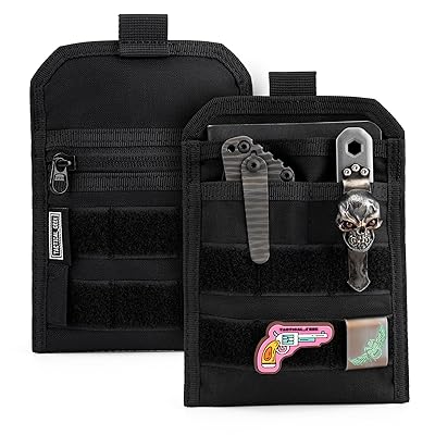 TACTICAL GEEK EXT3ポケットオーガナイザー、軽さEDC Puchまとめ役、ナイロンデイリーユーティリティツールポケット、デイリーキャリー用の多役立つこと小型歯車納める合切袋 黒