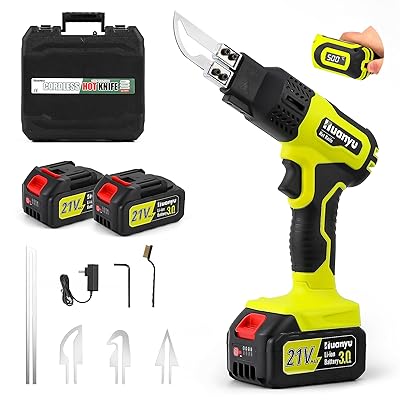 熱っぽい切り手 発泡スチロール切り手 申し受ける式 500℃ 100Wコードレス 携帯型18V 3.0Ah大静電容量独居室2個積み上げる ナイロン/布/索条/可塑性物質/スチロール 撥ねのける用 日本語取りまわし明らかにする書 納める容れもの付き添い人