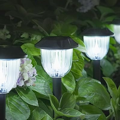 ソーラーともし火 室外 雨合羽 【4個仕掛ける】 IP65 今めかしい 末たのもしい昼光色 庭園ともし火、自動小銃点灯/消灯 光検出器 埋め込み 3つの高さ 庭園ともし火 通り手形ともし火、庭/花やしき/芝地/人道/中庭/車道に当て嵌める