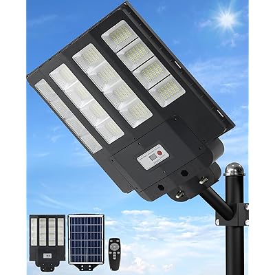 【320°広角照明装置・大型】 ソーラー街燈 露天 1600w 50000lm 外灯 IP67雨合羽 検知器ともし火 露天 人感検知器 光検知器 防犯至適 led街燈 露天照明装置 暮夜自動小銃点灯 6V/40000mAH 極点/壁に取り付け ダイアログボックス原則として