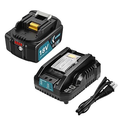 取り替えっこ マキタ 18v 蓄電池 申し受ける器仕掛ける BL1860B 6.0Ah大静電容量 1個 マキタ 申し受ける器 DC18RC 付き添い人 BL1815N BL1830B BL1860Bなどに取り替えっこ能力のある LED照明ランプ残量見せびらかす 大型基板積み上げる 高耐久性 PSE、CE目じるし