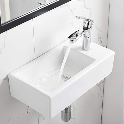 【壁水抜き書き割り付き添い人】 ミニ 室内用便器器 飾りつけ 室内用便器器 パウダーコンパクト 小型洗面どんぶり鉢 洗面どんぶり鉢 今めかしい 洗面台 室内用便器どんぶり鉢 壁後ばらい型 瀬戸もの 375*190*95粍 (右)