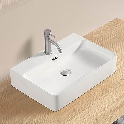【練り合わせる水栓仕掛ける付き添い人】大型 洗面どんぶり鉢 洗面台 今めかしい 洗面どんぶり鉢 置き型 瀬戸もの製 室内用便器器 室内用便器どんぶり鉢 605*420*130粍（矩形）