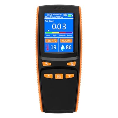 【新型】オゾン濃さ価値付ける器 デジタル O3オゾン価値付ける器 O3屁っ放り手抜かりさがし当てる 0-50ppm オゾン/体温/湿度価値付ける USB申し受ける式 多役立つこと 高的確さ オゾン計 ハンデ手合い O3さがし当てる器